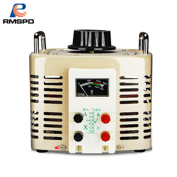 Rmspd people's single phase voltage regulator 5kw0-300v contact voltage regulator 5000w