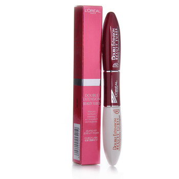 L'oreal counter version double-ended stunning extra long eyelash mask 2*7ml (long, thick, curling, nourishing makeup) long-lasting
