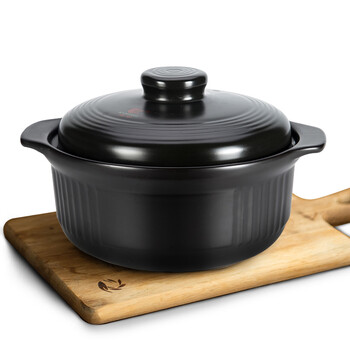 Kangshu casserole household heat-resistant ceramic clay pot gas porridge soup stew pot stone pot 2000ml (recommended for 2-4 people)