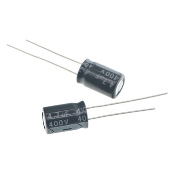 Taotimeclub electrolytic capacitor 400v/4.7uf volume 8*12 aluminum electrolytic capacitor 10 pieces