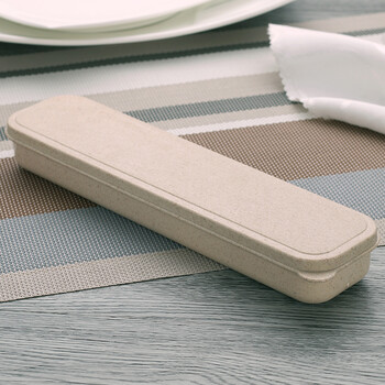 Rui jiade large korean 304 stainless steel chopsticks and spoons portable tableware travel office workers and students chopsticks and spoon sets for outing and carrying single product d_wheat empty box 1