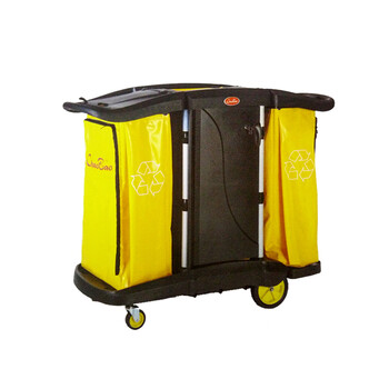 Chaobao d-011-2b multi-purpose covered cleaning trolley/linen trolley/hotel service trolley