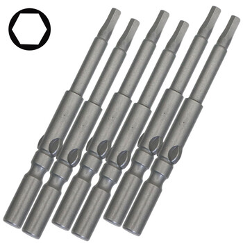 Inner hexagonal electric bit bit electric screwdriver bit tip with magnetic 801 802 6mm5mm 5*60mm long*h3 (single)