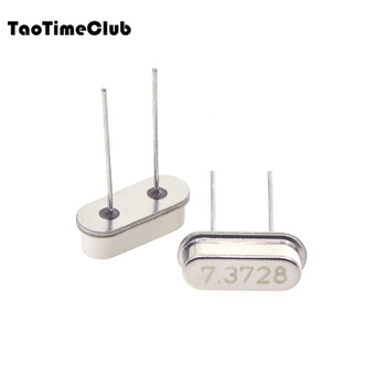 Taotimeclub quartz crystal oscillator plug-in two-pin hc-49s passive clock crystal 3.579545mhz-40mhz 7.3728m plug-in two-pin (5 pieces)