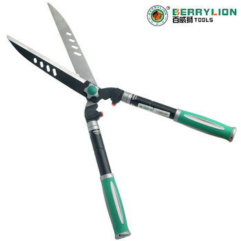 Budweiser lion pruning shears, hedge shears, telescopic handle, gardening pruning shears, green lawn shears, thick branch shears, telescopic shears (1628)