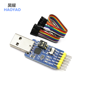 Six-in-one multifunctional usb to uart serial port module cp2102 usb ttl485 mutual conversion 232 self-recovery