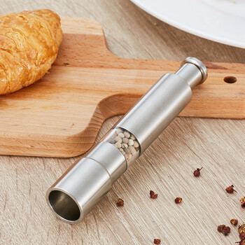 Durable stainless steel closed grinder manual push pepper grinder pepper grinder stainless steel core grinder