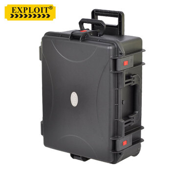Exploit protective box multifunctional camera equipment safety box tool box trolley portable waterproof instrument box small trolley tool box