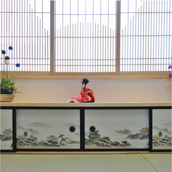 Wanjiahe tiandi bag small door small fusma door japanese style japanese room tatami sliding door fusma door tatami special japanese solid wood wardrobe plain tiandi bag door/fan