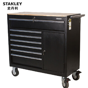Stanley (stanley) 9-drawer tool cart multi-layer drawer tool storage cabinet repair with pulley trolley 94-193-23