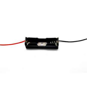 Taotimeclub battery box, one aa battery, can hold one aa battery, with thick cable