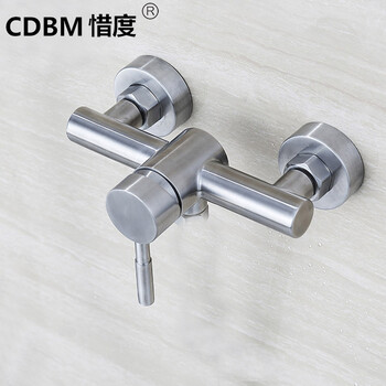 Xidu 304 stainless steel bathroom hot and cold water mixing valve double hole in-wall shower switch lyg-004