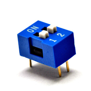 Taotimeclub 2p dip switch flat dip switch 2 position dip switch pitch 2.54mm blue