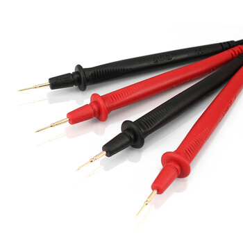 Uni-t extra fine and extra sharp gold-plated copper needle test leads digital multimeter universal test lead test line 600v/10a copper needle and extra sharp test leads