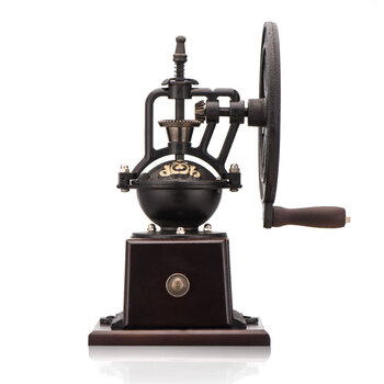 Royal coffee hand grinder household coffee bean grinder wheel retro hand grinder coffee grinder wooden body retro hand grinder
