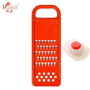 Fengchi vegetable slicer stainless steel shredder\/household kitchen cooking utensils vegetable and fruit grater liangpi grater potato cucumber carrot grater 4mm orange + hand guard