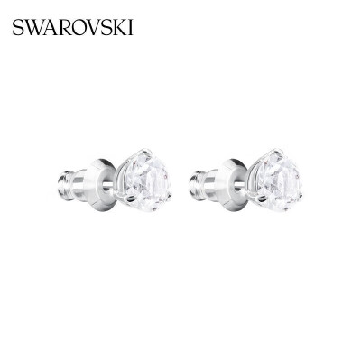 Swarovski SOLITAIRE Bright star stud earrings female earrings birthday gift  female 1800046