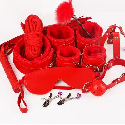 Mystery 29 pieces SM men and women bondage set handcuffs alternative  training fun couple punishment adult