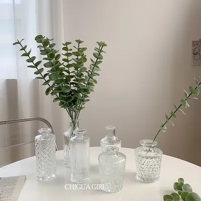 偽物の花ins韓国ユーカリシミュレーション植物セットフランスの家の装飾の装飾