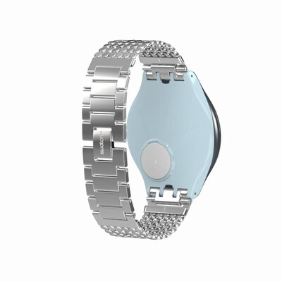 Swatch Stainless Steel Silver Watch For Women - SVOM101GA