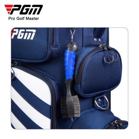 PGM new golf brush double-sided cleaning club brush / ball head brush multi-functional brush steel brush stretchable long rope cleaning brush one [color random]