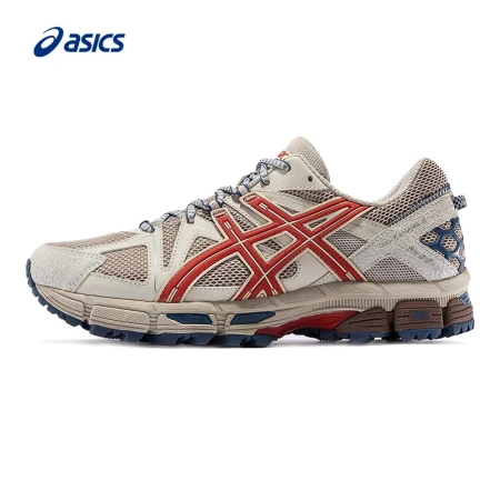 ASICS men's shoes running shoes grip stable cross-country running shoes cushioning sports GEL-KAHANA 8 1011B109[HB] light brown/red 42