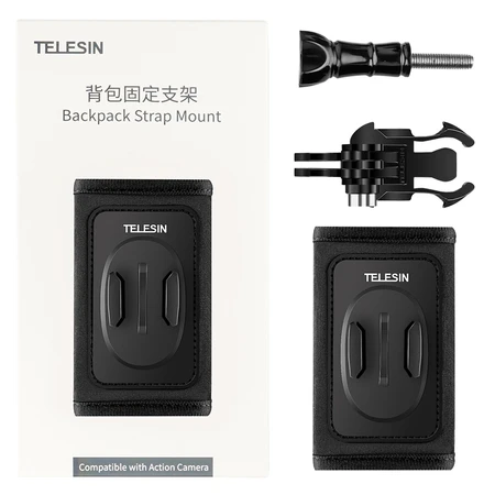 Telesin Gopro8背包带固定支架配件大疆osmo Action灵眸运动相机hero7