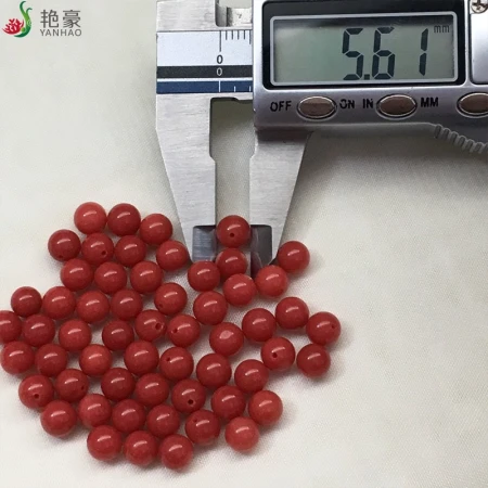 Yanhao natural sardine red coral beads DIY jewelry beads complete size no dyeing no optimization fidelity coral factory self-sale support re-inspection coral beads natural coral beads fidelity 6-6.5mm 1 piece