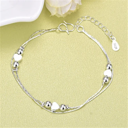 [Qixi] All-match bracelet for female students Korean version of simple girlfriends pair of bracelets and anklets for two people