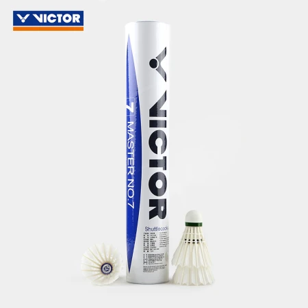 VICTOR Victor badminton goose feather ball resistant to playing stable game training ball MS7 Master No. 7 12 packs