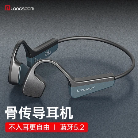 Langston bone conduction headset Bluetooth headset sports running wireless non-in-ear ear-mounted riding suitable for Apple Huawei oppo vivo Xiaomi mobile phone BS17 black