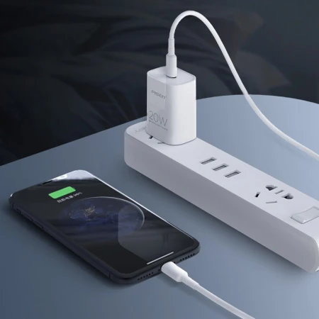 Pinsheng Apple 12 Charger 20W Fast Charge Kit PD Charging Head Data Cable Accessories for iPhone14promax 13 11 PD 20W Fast Charge Single Head [Apple White] Small and Portable