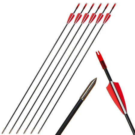 HUWAIREN Straight Pull Recurve Bow and Arrow Adult Composite Composite Suit Bow Army Fan Supplies Outdoor Equipment Shooting Bow and Arrow Set Practice Arrow 6 40 lbs