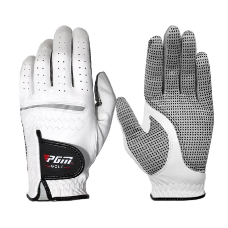 PGM golf gloves men's breathable sheepskin gloves genuine leather non-slip type single equipment note number