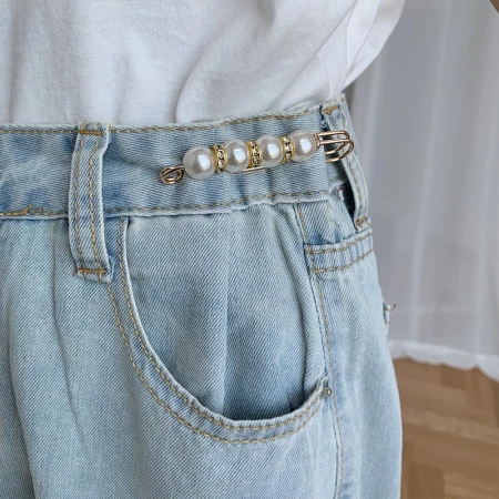 Yililuo brooch female pin anti-light buckle artifact fixed clothes jeans waistband change small waist elastic waist skirt waist buckle metal pair buckle buckle clothing accessories light luxury 10-piece set