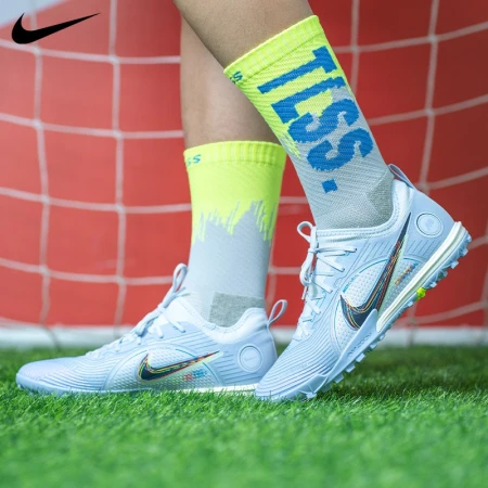 Tianlang Football Nike Assassin Vapor14.5 Top TF Human Grass ZOOM Cushioning Soccer Shoes DJ2851-054 Spot Fast Shipping Gray Blue DJ2851-054 43/US9.5