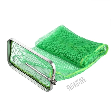 Glue-coated fish protection square pole bag fishing protection net anti-hanging quick-drying fish household folding fishing box fish net pocket black pit fish protection net fruit green delivery bag + gear needle diameter 30*17 length 1.5 meters