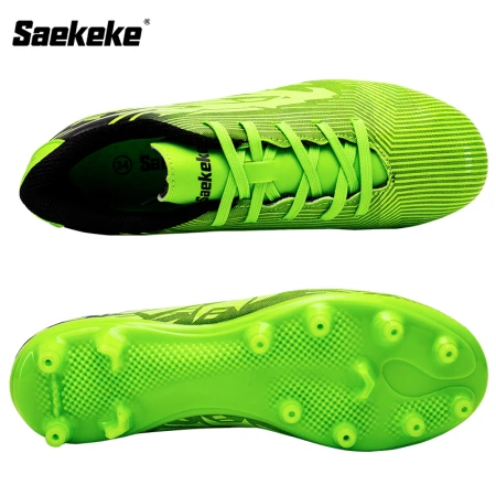 Saekeke Saekeke football shoes men's adult AG spikes training game shoes children and adolescents middle school students campus football club natural lawn green 39 yards a size too big