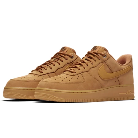 Nike NIKE Men's Air Force One Sneakers AF1 Sports Shoes CJ9179-200 Wheat Gold Size 42