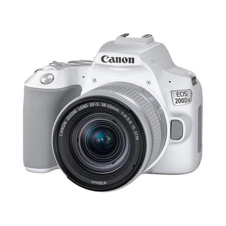 Canon CANON 200d second generation entry-level SLR camera 200d2 generation vlog home mini digital camera 200D II white 18-55 sets of machine basic set one