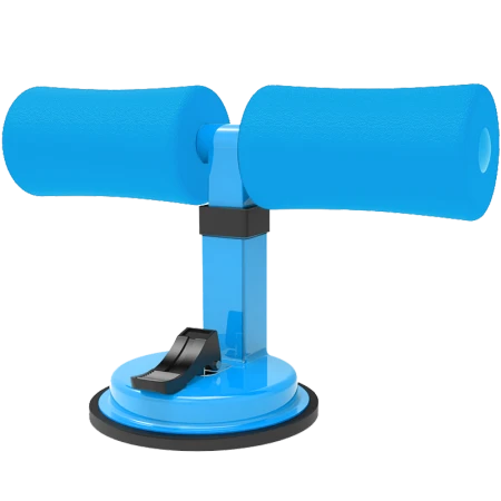 [Upgrade parallel bars] Shengbu sit-up aid fitness equipment suction cup type household supine board mat roll abdomen abdomen machine waist-cutting machine belly-reducing belly-building device [ordinary model] thickened foam sky blue