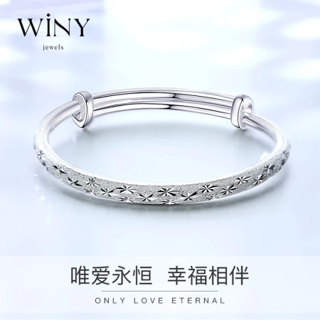 The only Winy silver bracelet for girls silver jewelry 9999 fine silver bracelet for girlfriend gypsophila young model solid mother 301g