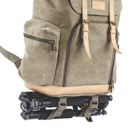 TARION German camera bag SLR backpack portable leather canvas camera bag Canon Nikon liner bag M02 jungle green