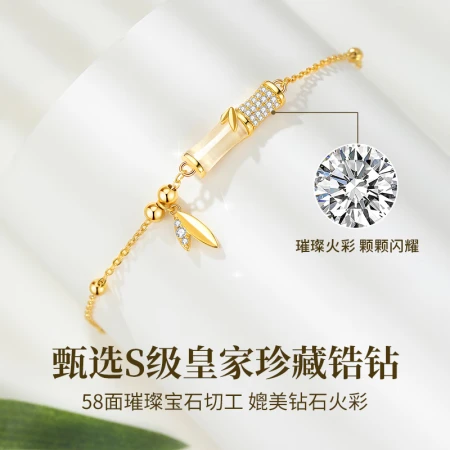 Zhenshang Silver Hetian Jade Silver Bracelet Women's Valentine's Day Anniversary Birthday Gift for Girlfriend for Wife and Mother Fashion Jewelry