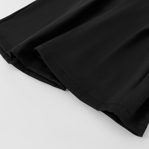 La Nikar micro-flared yoga pants for women to wear as outerwear for sports and fitness high-waisted hip pants and casual Pilates dance pants-K0803 Black XS