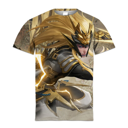 
FHHUABD King of Glory T-shirt Five Tiger General Clothes Print Limited Skin Door Brothers School Customization Trend 1517 Zhang Fei-Hu Po One Size 2xl (125-140Jin [Jin equals 0.5 kg])