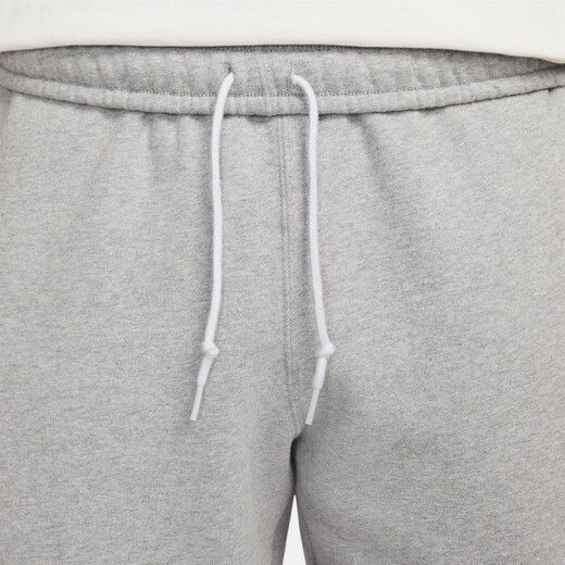 Nike (NIKE) official men's fleece trousers and sweatpants knitted loose casual embroidered personality soft DX1365 063 color dark gray/white XL