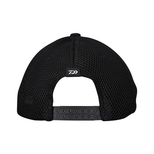 DAIWA Spring and Summer New Style DCN-9209C Half Mesh Hat Fashionable Breathable Sun Hat Fishing Hat Men's and Women's Sports Hat Black One Size