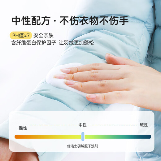 Youjies Down Jacket Cleaning Agent 70ml*2 Bottle Set No Washing Powerful Stain Remover Down Jacket Dry Cleaning Agent Removes Oil Stains