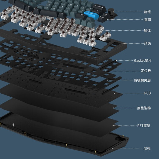 Keychron Q8Pro mechanical keyboard customized keyboard Bluetooth keyboard ergonomic keyboard dual-mode connection QMK/VIA open source modification aluminum lump Q8Pro RGB hot-swappable shaftless keycap knob version gray